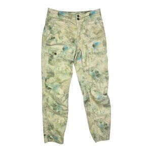 by Anthropologie Size 25 The Wanderer Pants Green Blue Mottled
